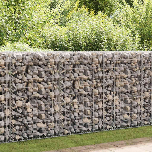 Schanskorfmuur met deksels 60x30x100 cm gegalvaniseerd staal is nu te koop bij PeponiXL, paradijselijk wonen!