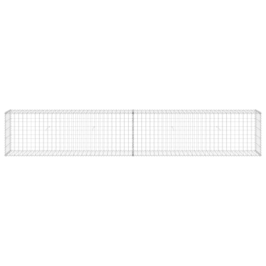 Schanskorfmuur met deksels 300x30x50 cm gegalvaniseerd staal is nu te koop bij PeponiXL, paradijselijk wonen!