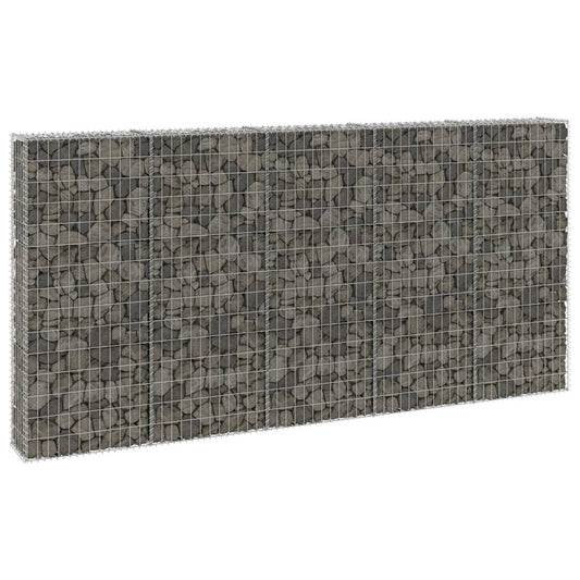 Schanskorfmuur met deksels 300x30x150 cm gegalvaniseerd staal is nu te koop bij PeponiXL, paradijselijk wonen!