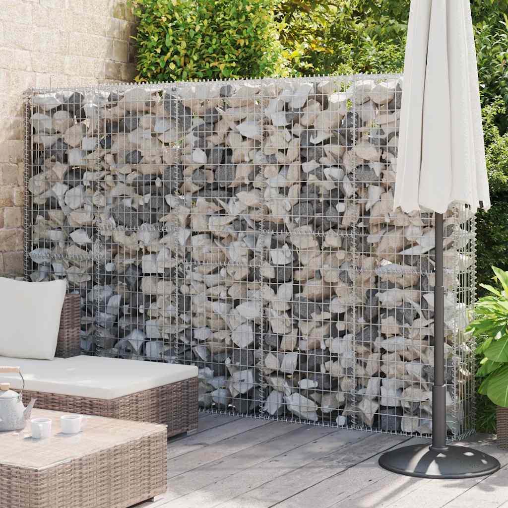 Schanskorfmuur met deksels 300x30x200 cm gegalvaniseerd staal is nu te koop bij PeponiXL, paradijselijk wonen!