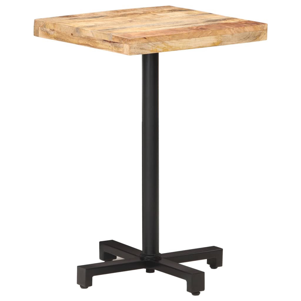 Bistrotafel vierkant 50x50x75 cm ruw mangohout is nu te koop bij PeponiXL, paradijselijk wonen!