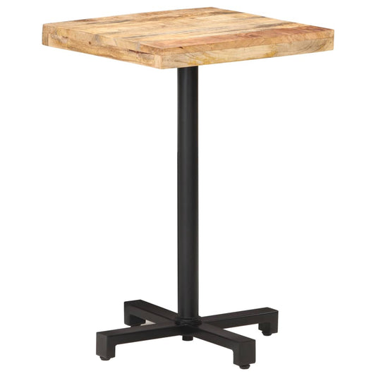 Bistrotafel vierkant 50x50x75 cm ruw mangohout is nu te koop bij PeponiXL, paradijselijk wonen!