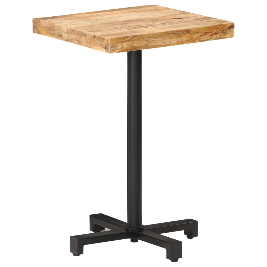 Bistrotafel vierkant 50x50x75 cm ruw mangohout is nu te koop bij PeponiXL, paradijselijk wonen!