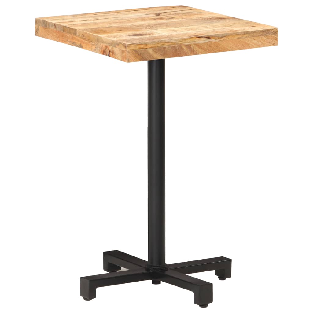 Bistrotafel vierkant 50x50x75 cm ruw mangohout is nu te koop bij PeponiXL, paradijselijk wonen!