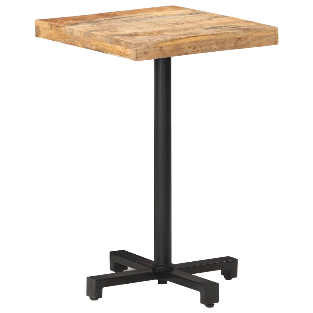 Bistrotafel vierkant 50x50x75 cm ruw mangohout is nu te koop bij PeponiXL, paradijselijk wonen!