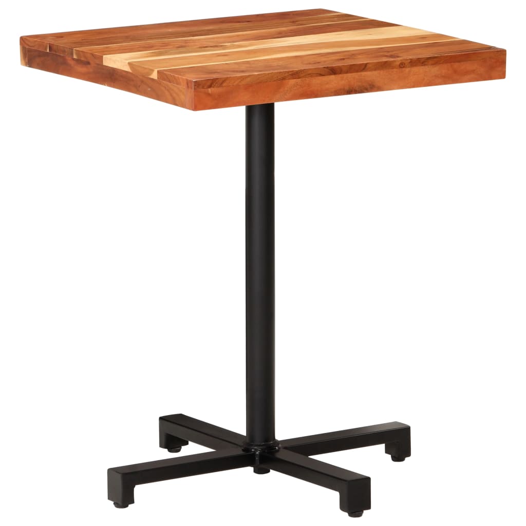 Bistrotafel vierkant 60x60x75 cm massief acaciahout is nu te koop bij PeponiXL, paradijselijk wonen!