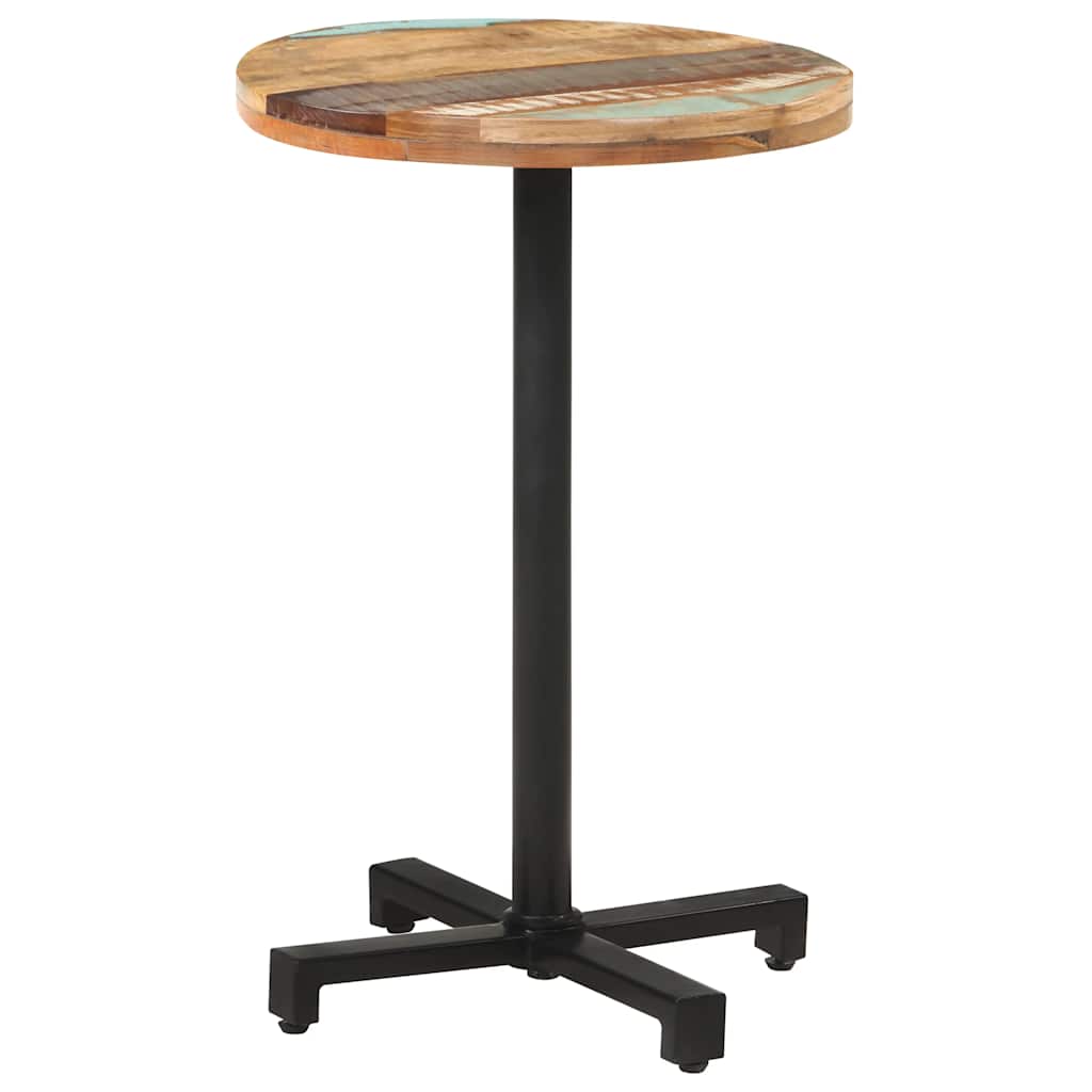 Bistrotafel rond Ø50x75 cm massief gerecycled hout is nu te koop bij PeponiXL, paradijselijk wonen!
