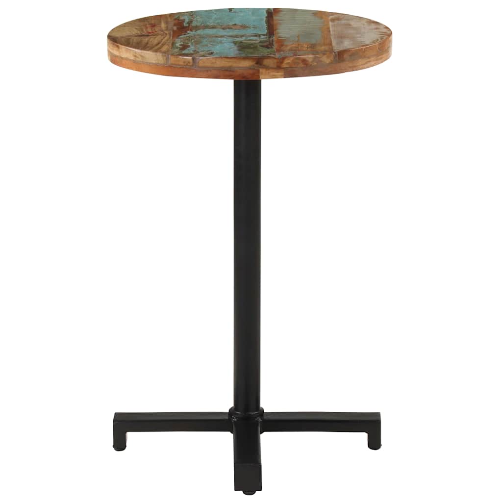 Bistrotafel rond Ø50x75 cm massief gerecycled hout is nu te koop bij PeponiXL, paradijselijk wonen!
