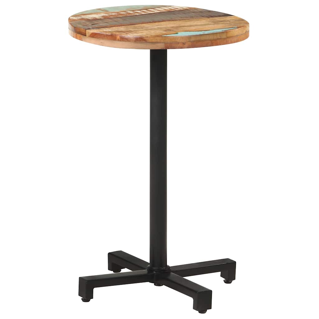 Bistrotafel rond Ø50x75 cm massief gerecycled hout is nu te koop bij PeponiXL, paradijselijk wonen!