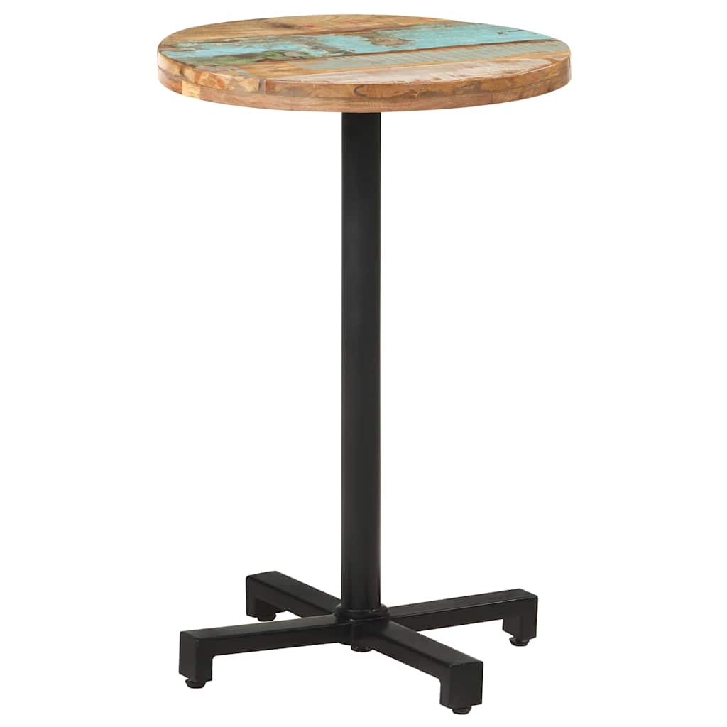 Bistrotafel rond Ø50x75 cm massief gerecycled hout is nu te koop bij PeponiXL, paradijselijk wonen!