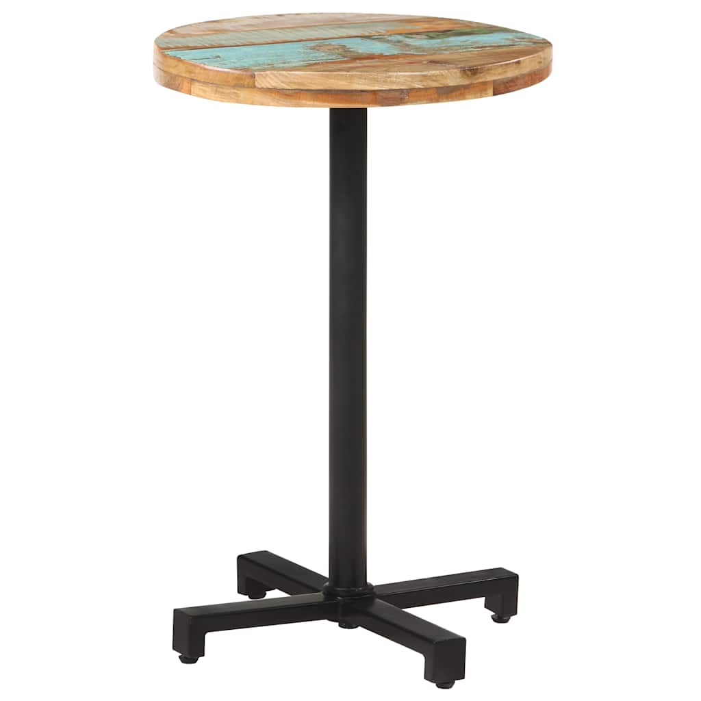 Bistrotafel rond Ø50x75 cm massief gerecycled hout is nu te koop bij PeponiXL, paradijselijk wonen!
