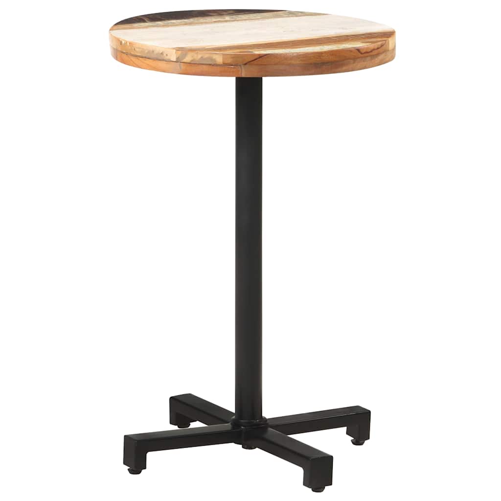 Bistrotafel rond Ø50x75 cm massief gerecycled hout is nu te koop bij PeponiXL, paradijselijk wonen!