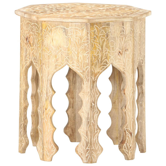 Bijzettafel Ø48 cm massief mangohout is nu te koop bij PeponiXL, paradijselijk wonen!