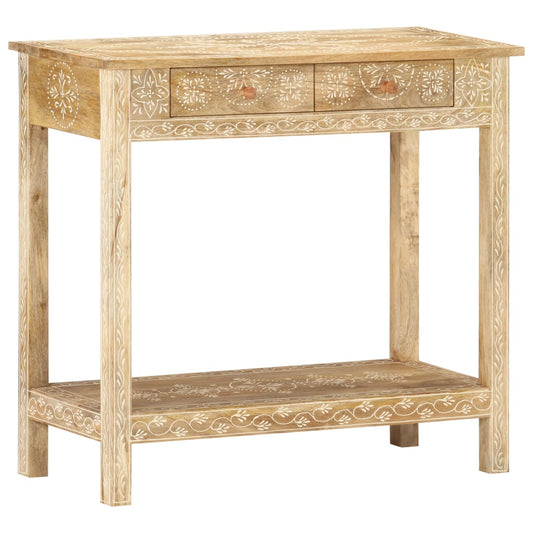 Wandtafel 80x35x74 cm massief mangohout is nu te koop bij PeponiXL, paradijselijk wonen!