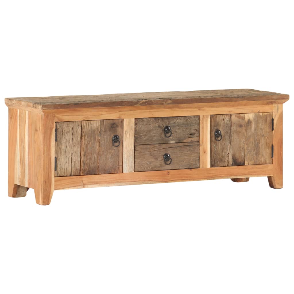 Tv-meubel 120x30x40 cm massief acaciahout en gerecycled hout is nu te koop bij PeponiXL, paradijselijk wonen!