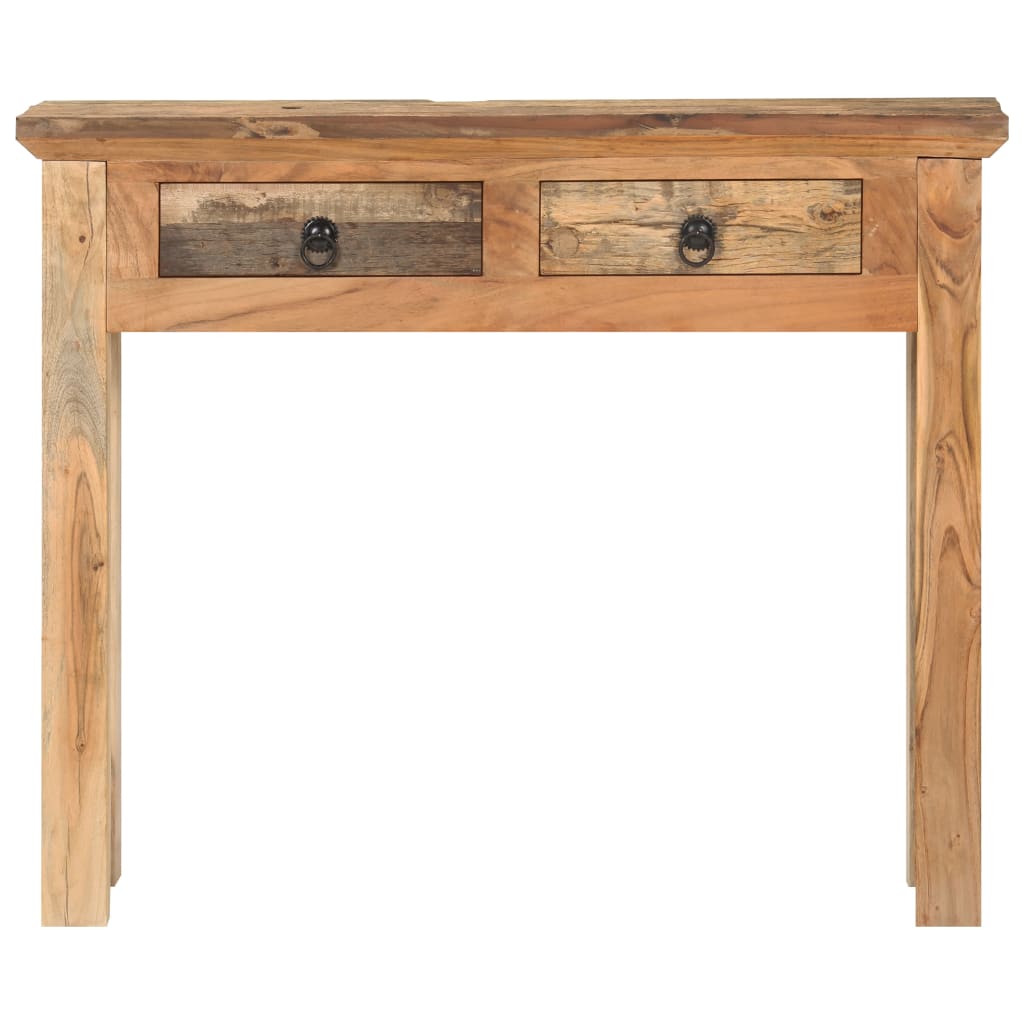 Wandtafel 90,5x30x75 cm massief acaciahout en gerecycled hout is nu te koop bij PeponiXL, paradijselijk wonen!