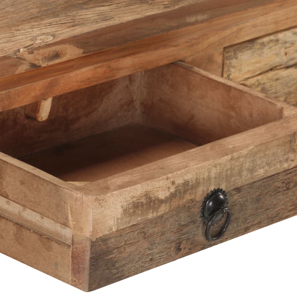 Wandtafel 90,5x30x75 cm massief acaciahout en gerecycled hout is nu te koop bij PeponiXL, paradijselijk wonen!