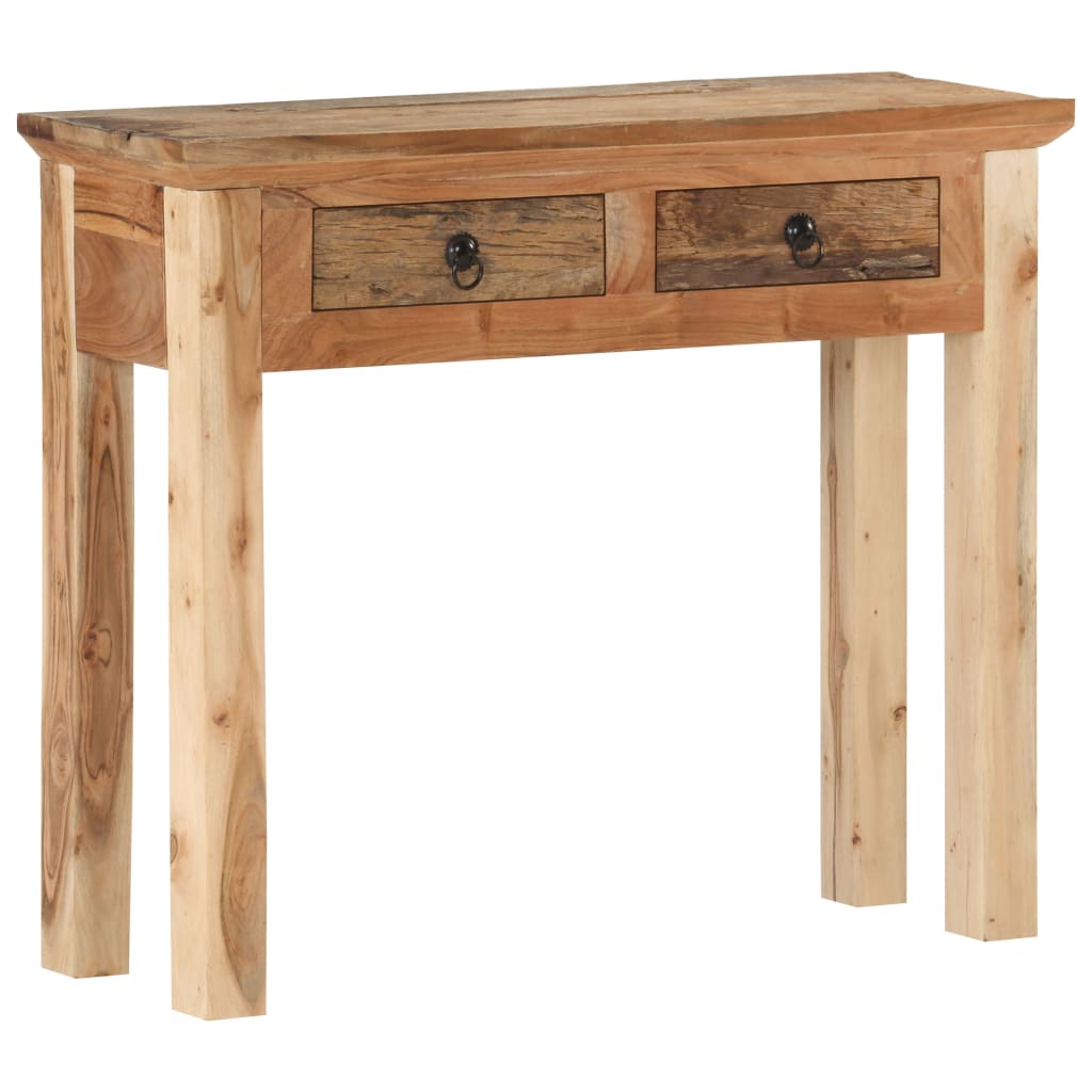 Wandtafel 90,5x30x75 cm massief acaciahout en gerecycled hout is nu te koop bij PeponiXL, paradijselijk wonen!