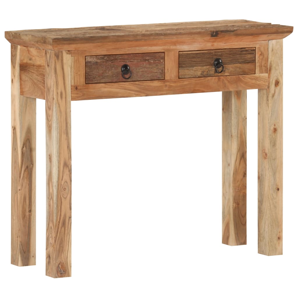 Wandtafel 90,5x30x75 cm massief acaciahout en gerecycled hout is nu te koop bij PeponiXL, paradijselijk wonen!