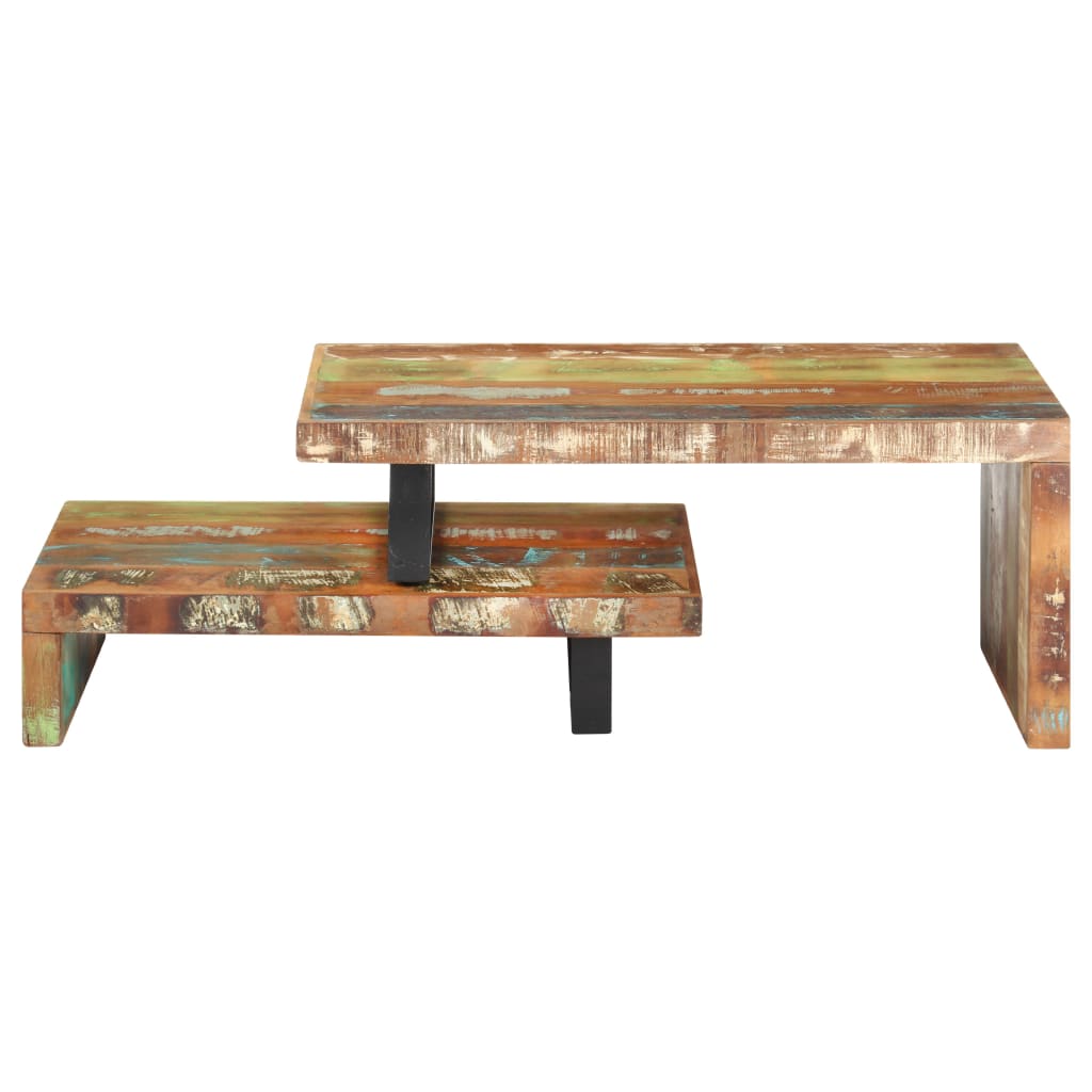 2-delige Salontafelset massief gerecycled hout is nu te koop bij PeponiXL, paradijselijk wonen!