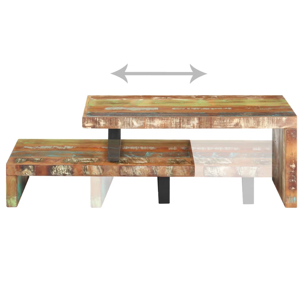 2-delige Salontafelset massief gerecycled hout is nu te koop bij PeponiXL, paradijselijk wonen!