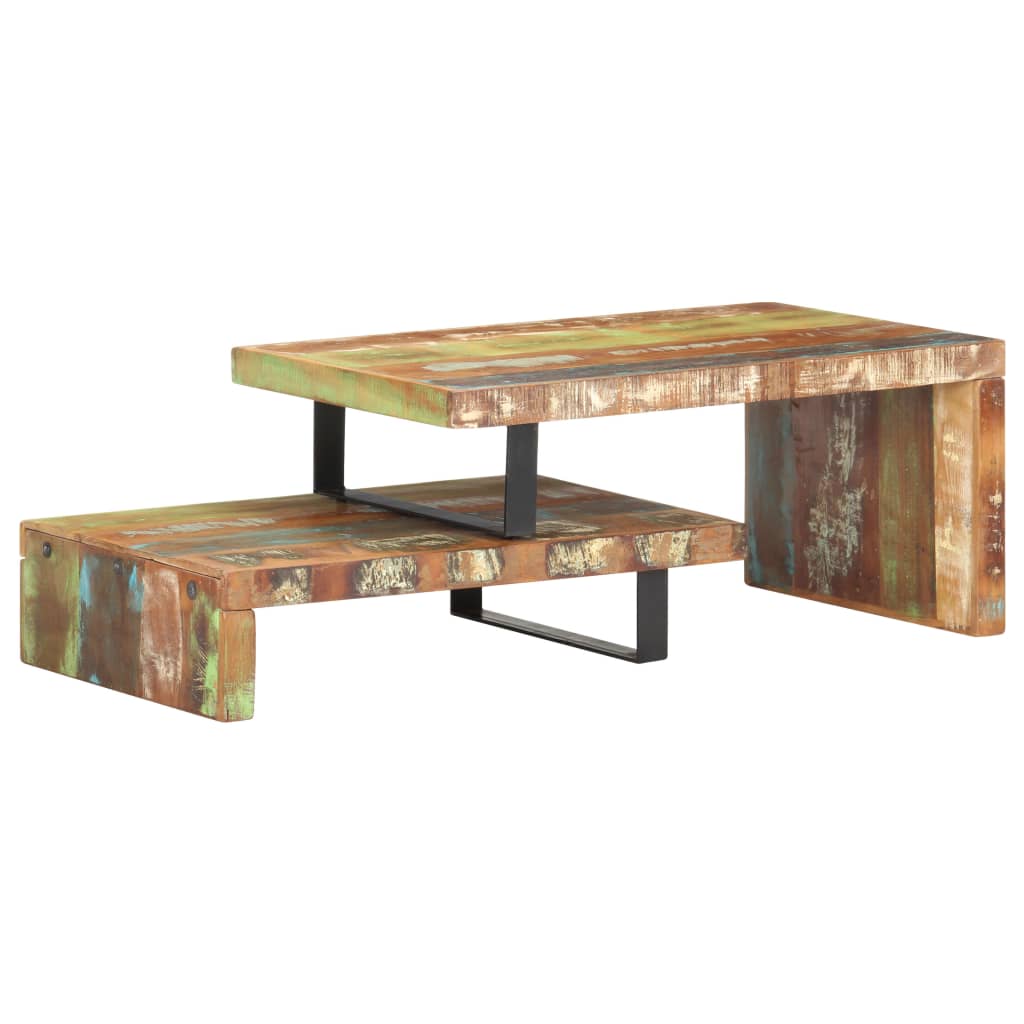 2-delige Salontafelset massief gerecycled hout is nu te koop bij PeponiXL, paradijselijk wonen!