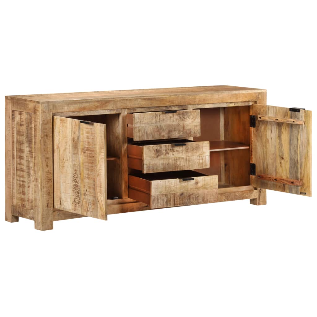 Dressoir 175x40x75 cm ruw mangohout is nu te koop bij PeponiXL, paradijselijk wonen!