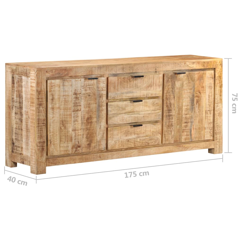 Dressoir 175x40x75 cm ruw mangohout is nu te koop bij PeponiXL, paradijselijk wonen!
