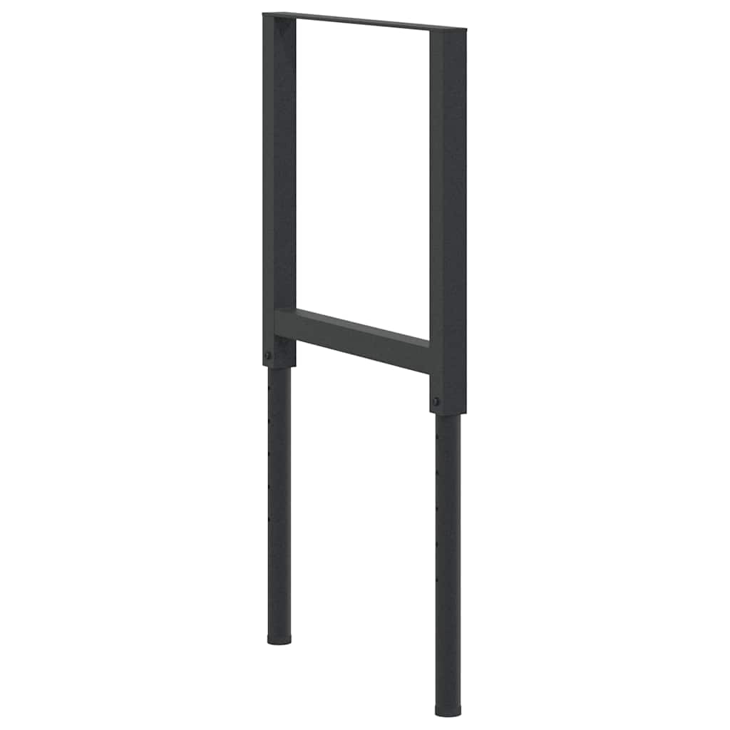 Werkbankframes verstelbaar 2 st 55x(69-95,5) cm metaal zwart is nu te koop bij PeponiXL, paradijselijk wonen!