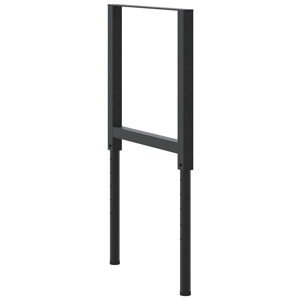 Werkbankframes verstelbaar 2 st 55x(69-95,5) cm metaal zwart is nu te koop bij PeponiXL, paradijselijk wonen!