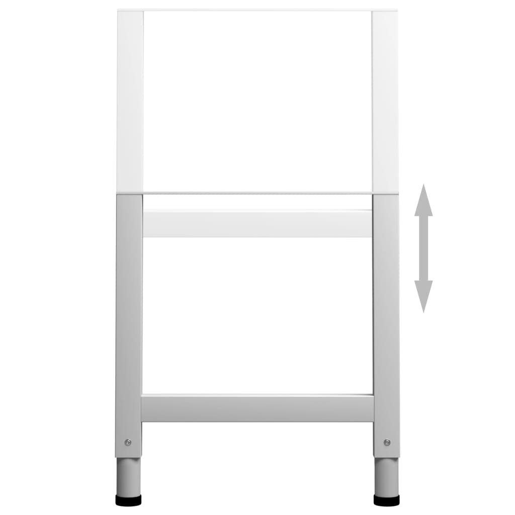Werkbankframes verstelbaar 2 st 55x(69-95,5) cm metaal grijs is nu te koop bij PeponiXL, paradijselijk wonen!