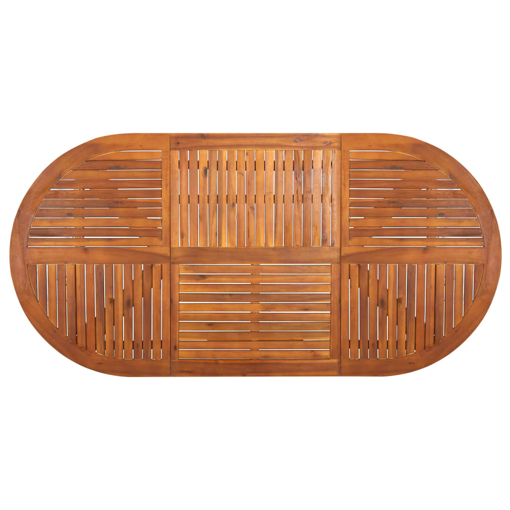 Tuintafel 201x100x75 cm massief acaciahout is nu te koop bij PeponiXL, paradijselijk wonen!