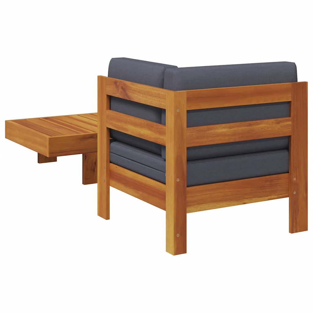 2-delige Loungeset met donkergrijze kussens acaciahout is nu te koop bij PeponiXL, paradijselijk wonen!