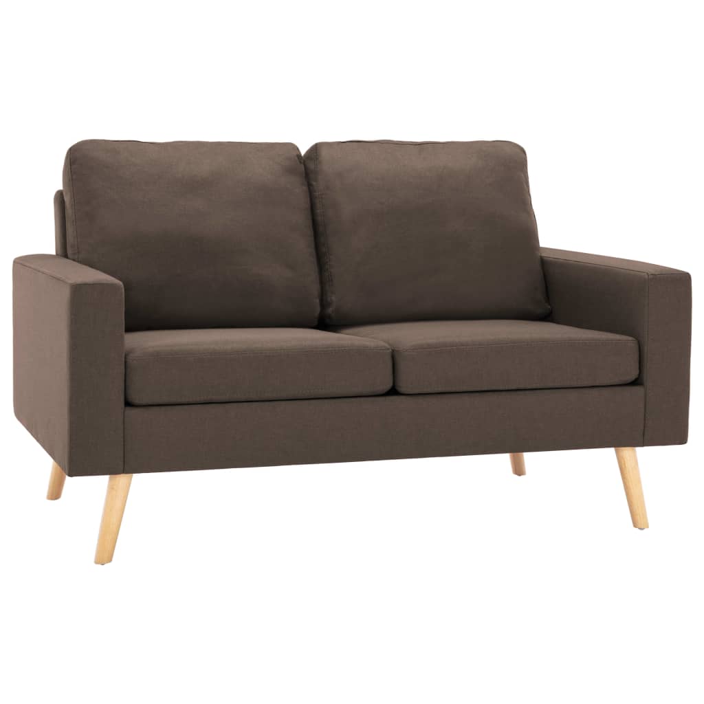 2-delig Bankstel stof bruin is nu te koop bij PeponiXL, paradijselijk wonen!