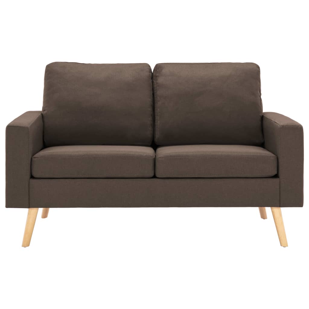 2-delig Bankstel stof bruin is nu te koop bij PeponiXL, paradijselijk wonen!
