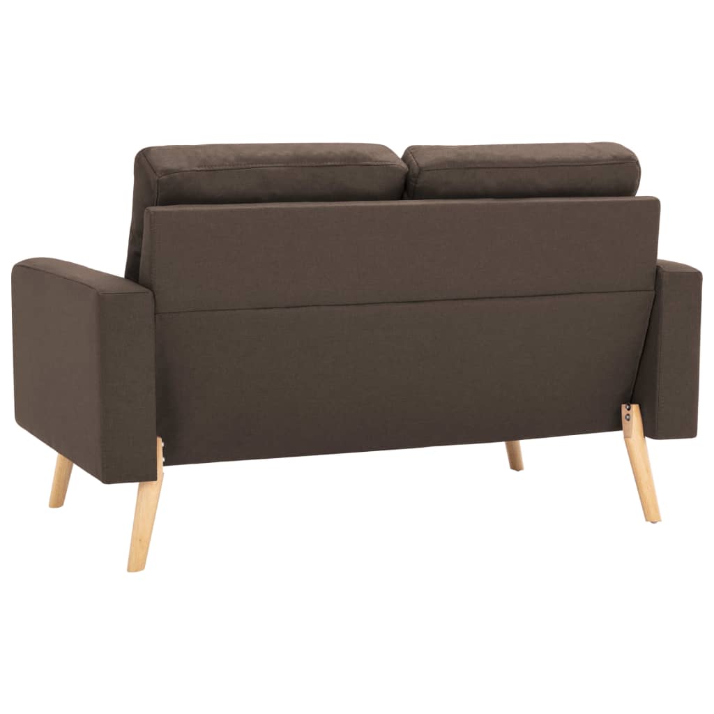 2-delig Bankstel stof bruin is nu te koop bij PeponiXL, paradijselijk wonen!