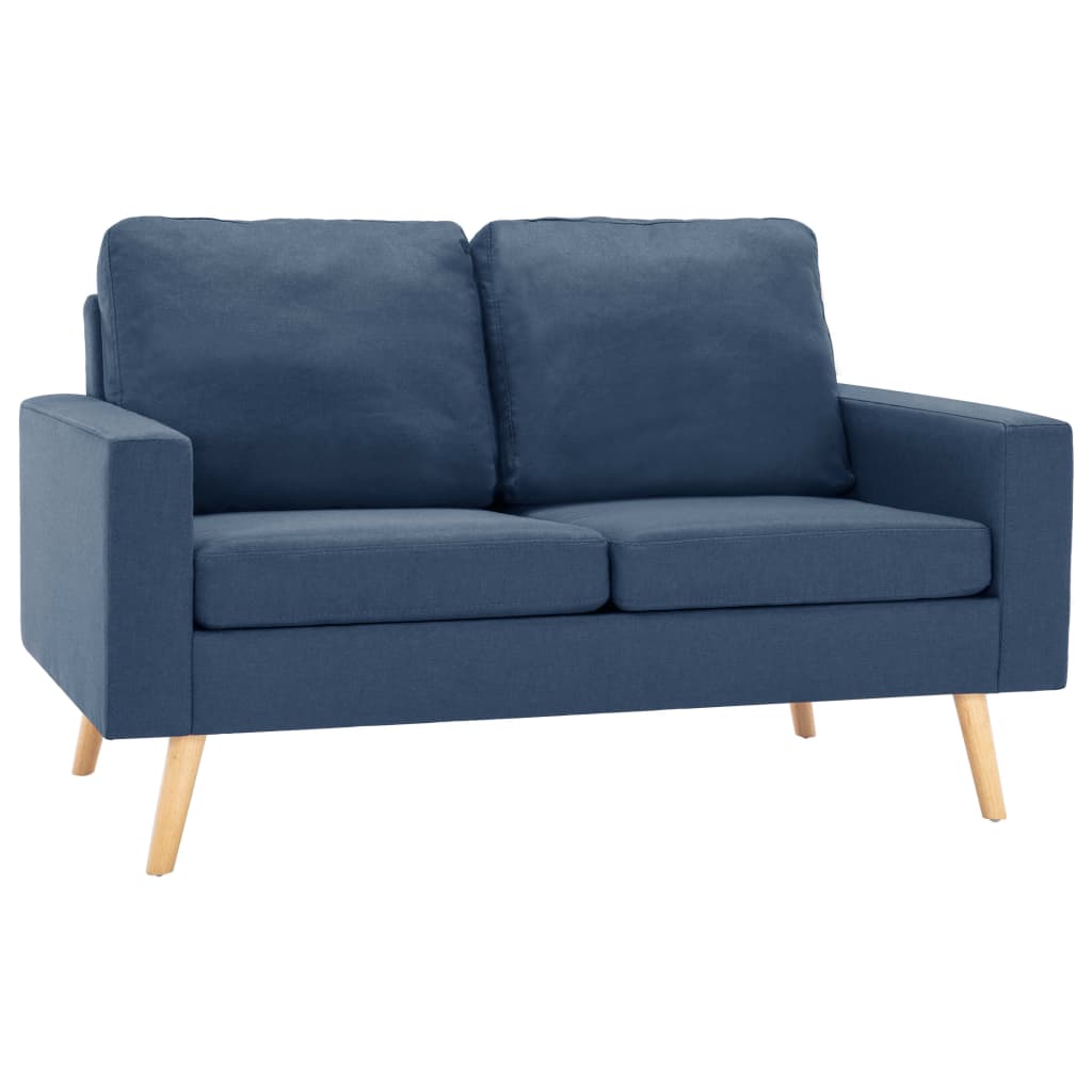 2-delig Bankstel stof blauw is nu te koop bij PeponiXL, paradijselijk wonen!