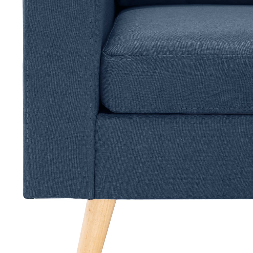 2-delig Bankstel stof blauw is nu te koop bij PeponiXL, paradijselijk wonen!