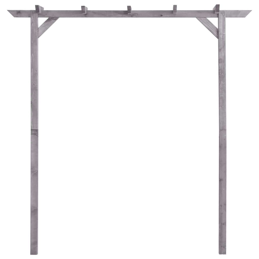 Pergola 200x40x205 cm geïmpregneerd grenenhout grijs is nu te koop bij PeponiXL, paradijselijk wonen!