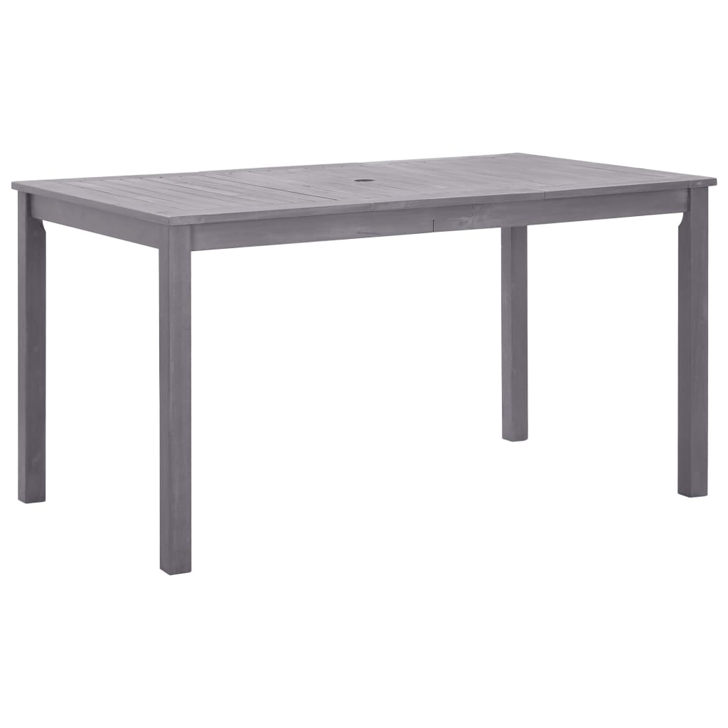 Tuintafel 140x80x74 cm massief acaciahout greywash is nu te koop bij PeponiXL, paradijselijk wonen!