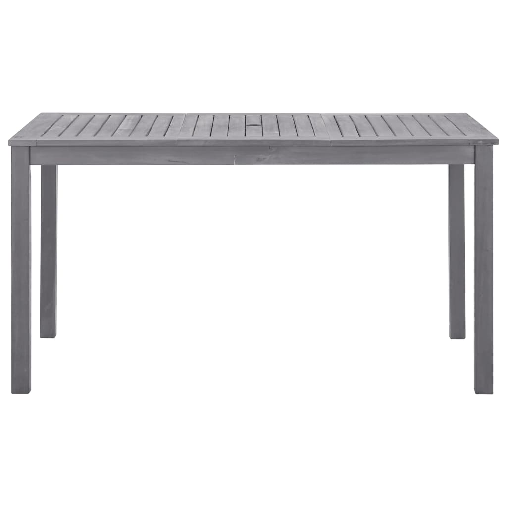 Tuintafel 140x80x74 cm massief acaciahout greywash is nu te koop bij PeponiXL, paradijselijk wonen!