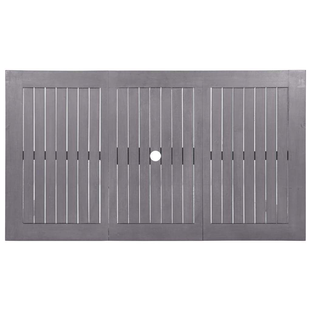 Tuintafel 140x80x74 cm massief acaciahout greywash is nu te koop bij PeponiXL, paradijselijk wonen!