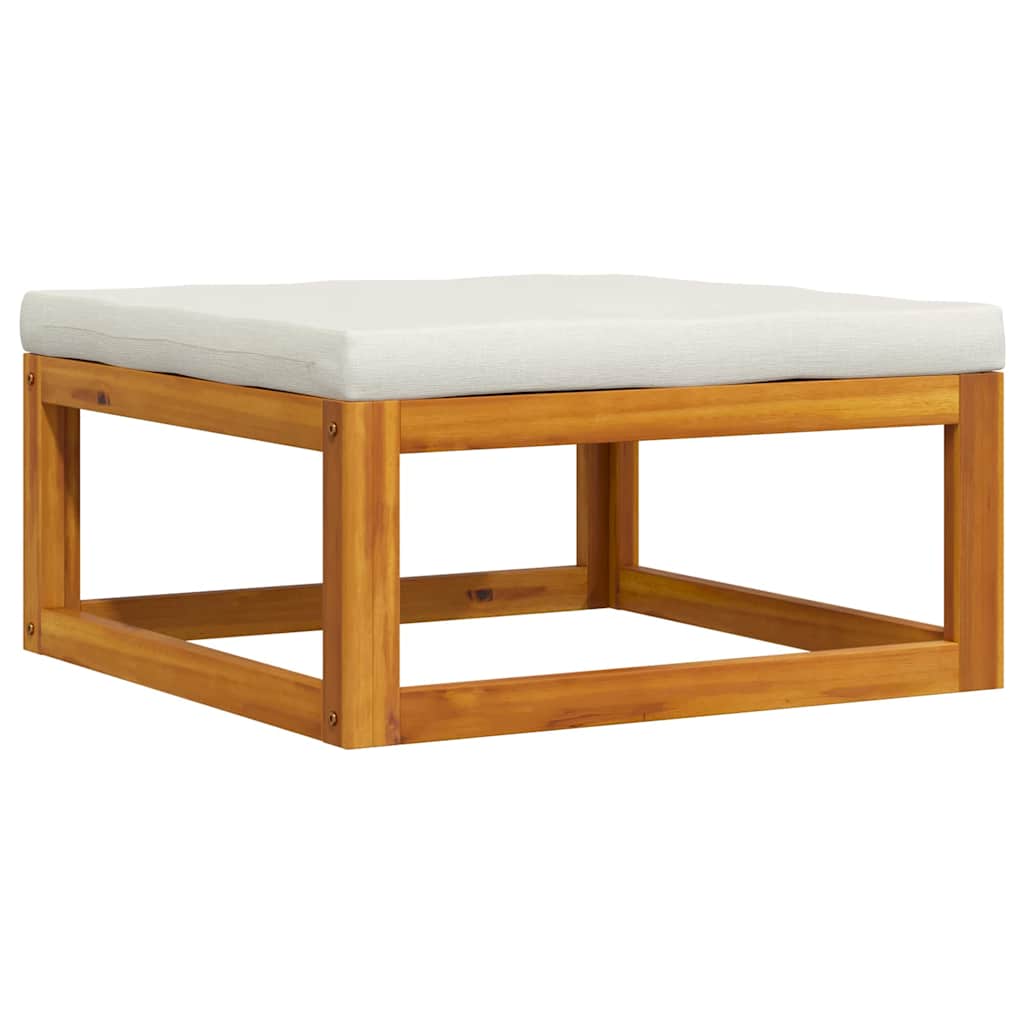 3-delige Loungeset met crèmekleurige kussens massief acaciahout is nu te koop bij PeponiXL, paradijselijk wonen!