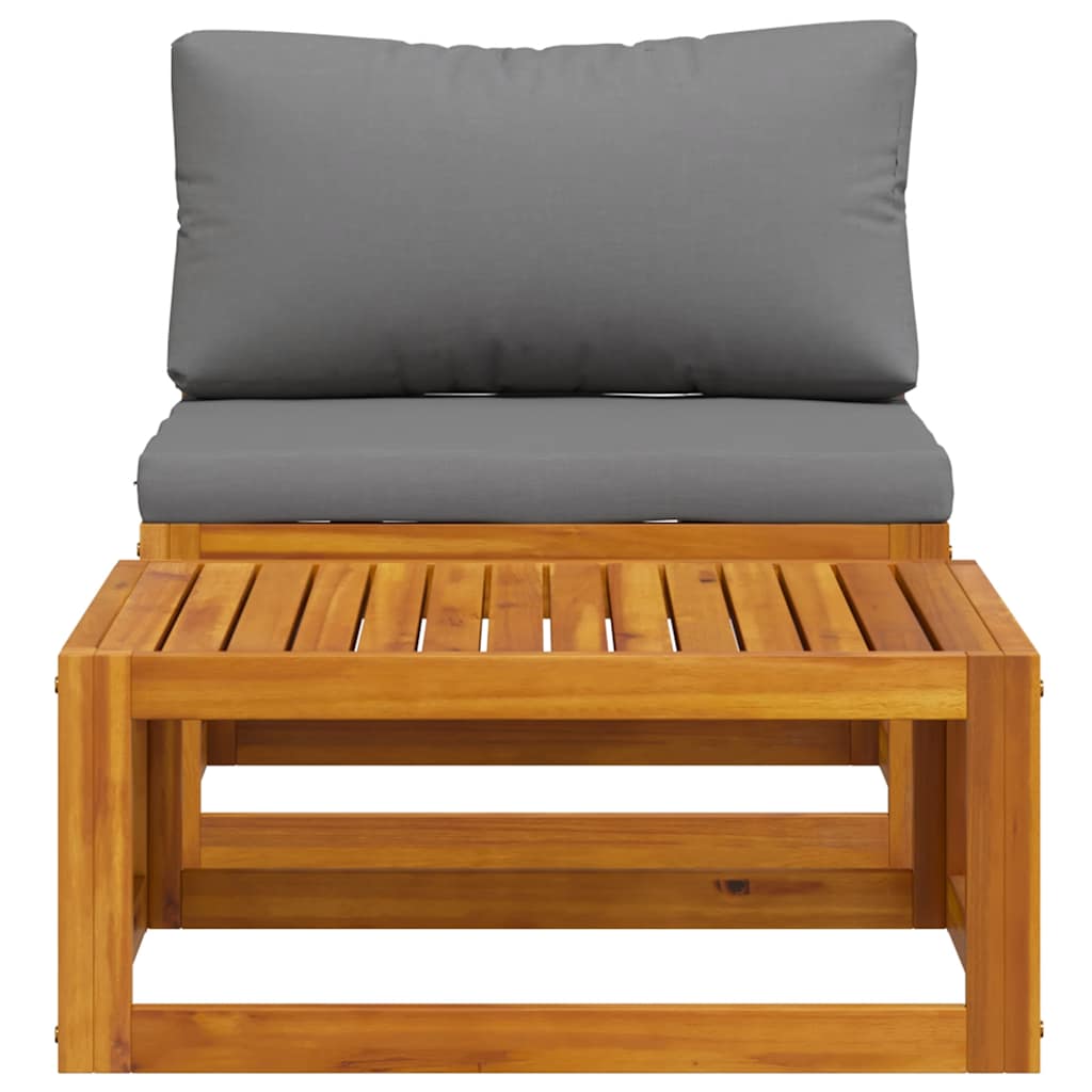 2-delige Loungeset met kussens massief acaciahout is nu te koop bij PeponiXL, paradijselijk wonen!