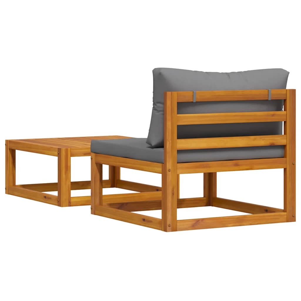 2-delige Loungeset met kussens massief acaciahout is nu te koop bij PeponiXL, paradijselijk wonen!