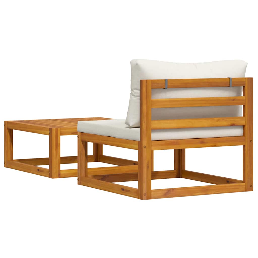 2-delige Loungeset met kussens massief acaciahout is nu te koop bij PeponiXL, paradijselijk wonen!