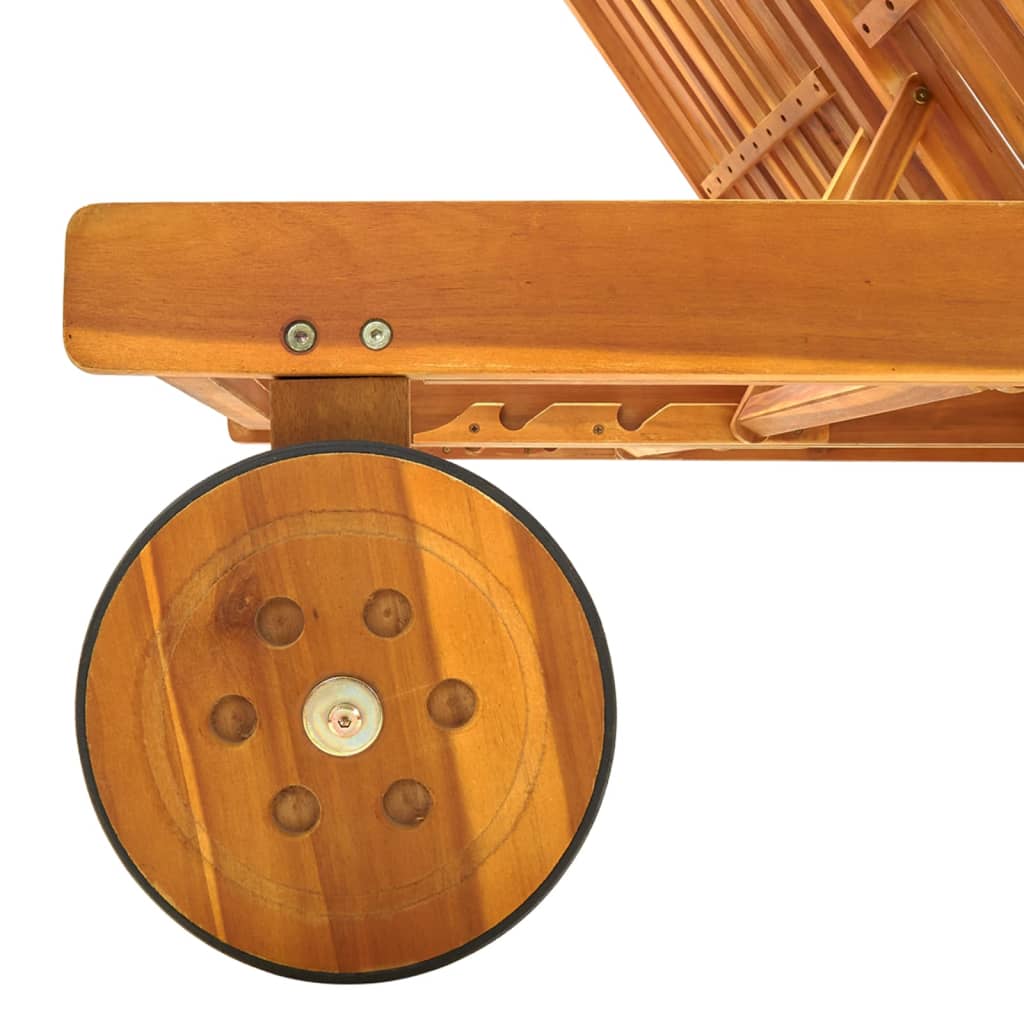 Ligbed 2-persoons massief acaciahout is nu te koop bij PeponiXL, paradijselijk wonen!