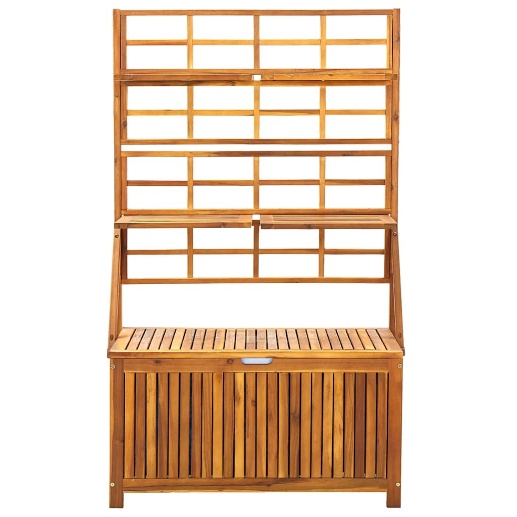 Opbergbox met latwerk 99x55x160 cm massief acaciahout is nu te koop bij PeponiXL, paradijselijk wonen!
