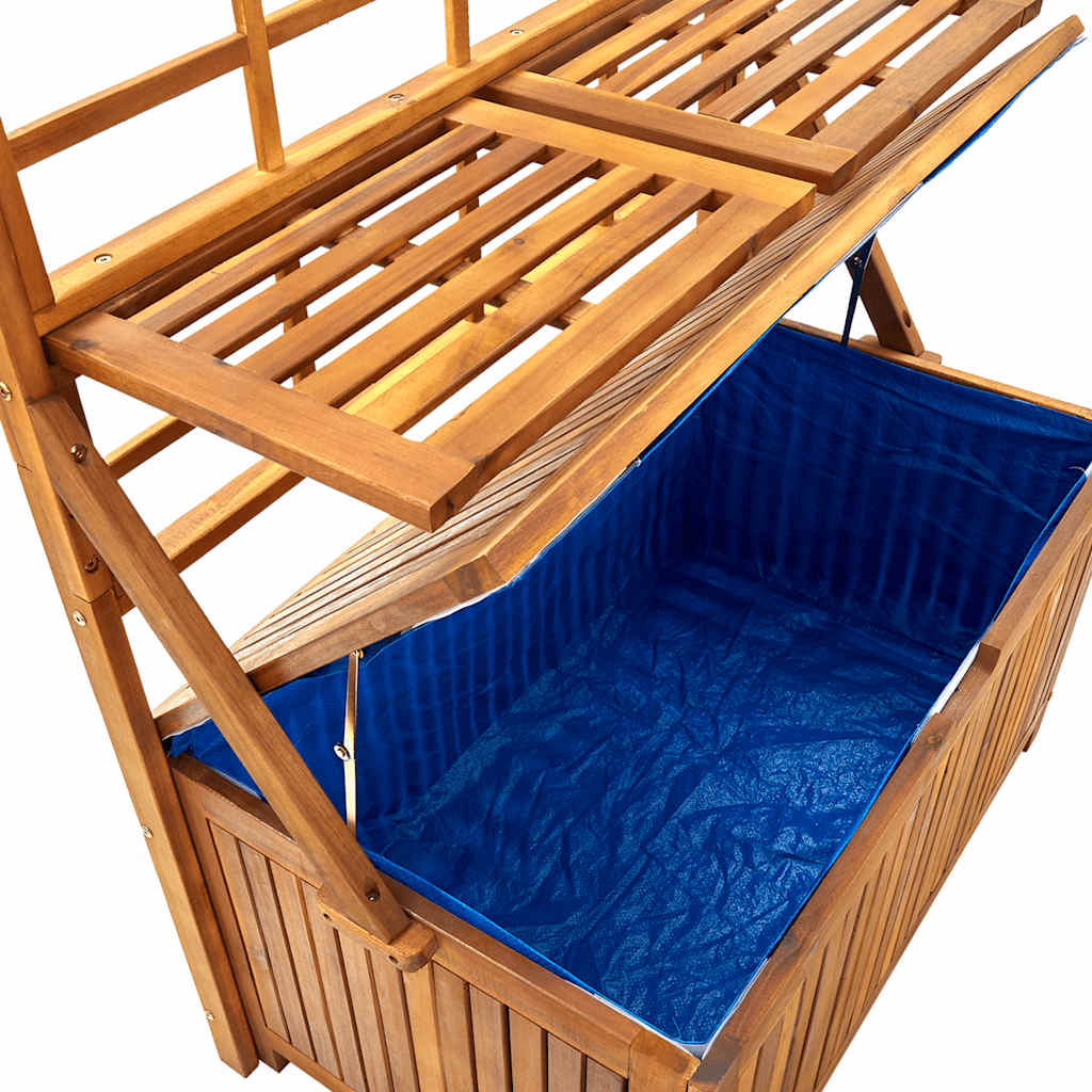 Opbergbox met latwerk 99x55x160 cm massief acaciahout is nu te koop bij PeponiXL, paradijselijk wonen!