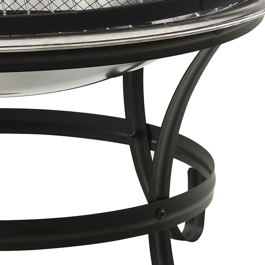 Vuurplaats en barbecue 2-in-1 met pook 56x56x49 cm rvs is nu te koop bij PeponiXL, paradijselijk wonen!